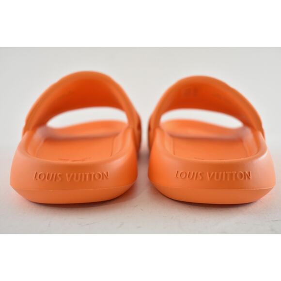 Louis Vuitton Waterfront Mule Bubble Monogram Orange Slide Sandal UK 9 US 10 11 - Picture 12 of 13